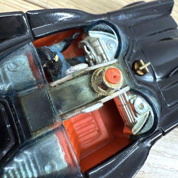 Corgi Toys #267 Batmobile w/ Batman Figure Car Toy Diecast Britain 60s Vintage - Picture 6 of 11